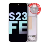 Samsung Galaxy S23 FE İle Uyumlu 5G - (Servis Paketi) (Nane Krem Mor Çivit Mavisi Mandalina) Çerçeveli ekran Orijinal Ekranı