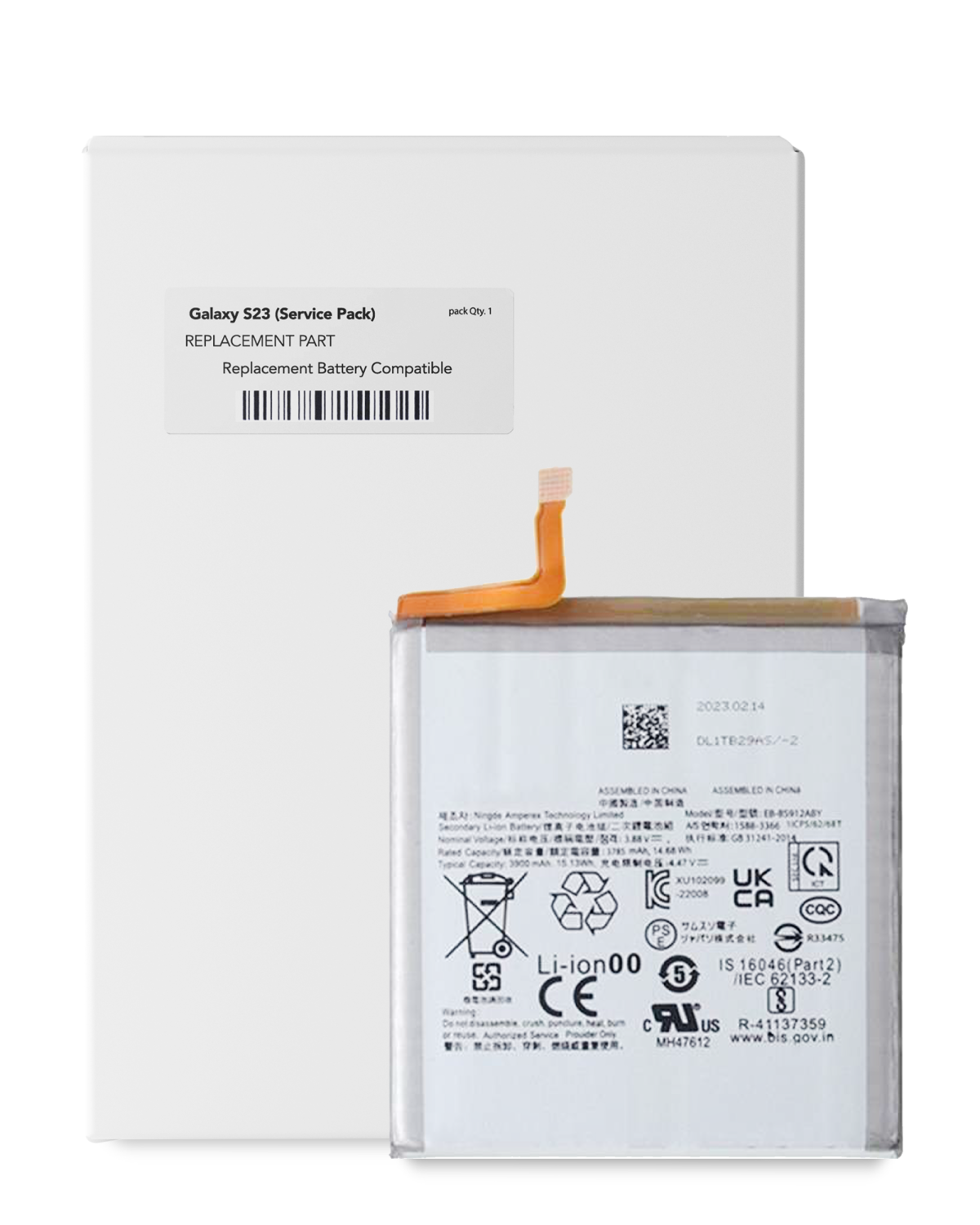 Samsung Galaxy S23 İle Uyumlu Batarya Pil (Servis Paketi)