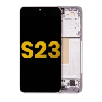 Samsung Galaxy S23 İle Uyumlu Çerçeveli Ekran Dokunmatik Orijinal Ekranı Orijinal(Pembe Lavanta) - Görsel 2