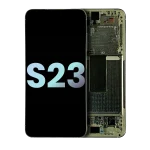 Samsung Galaxy S23 İle Uyumlu Çerçeveli Ekran Dokunmatik Orijinal Ekranı (Servis Paketi)(Krem) - Görsel 3