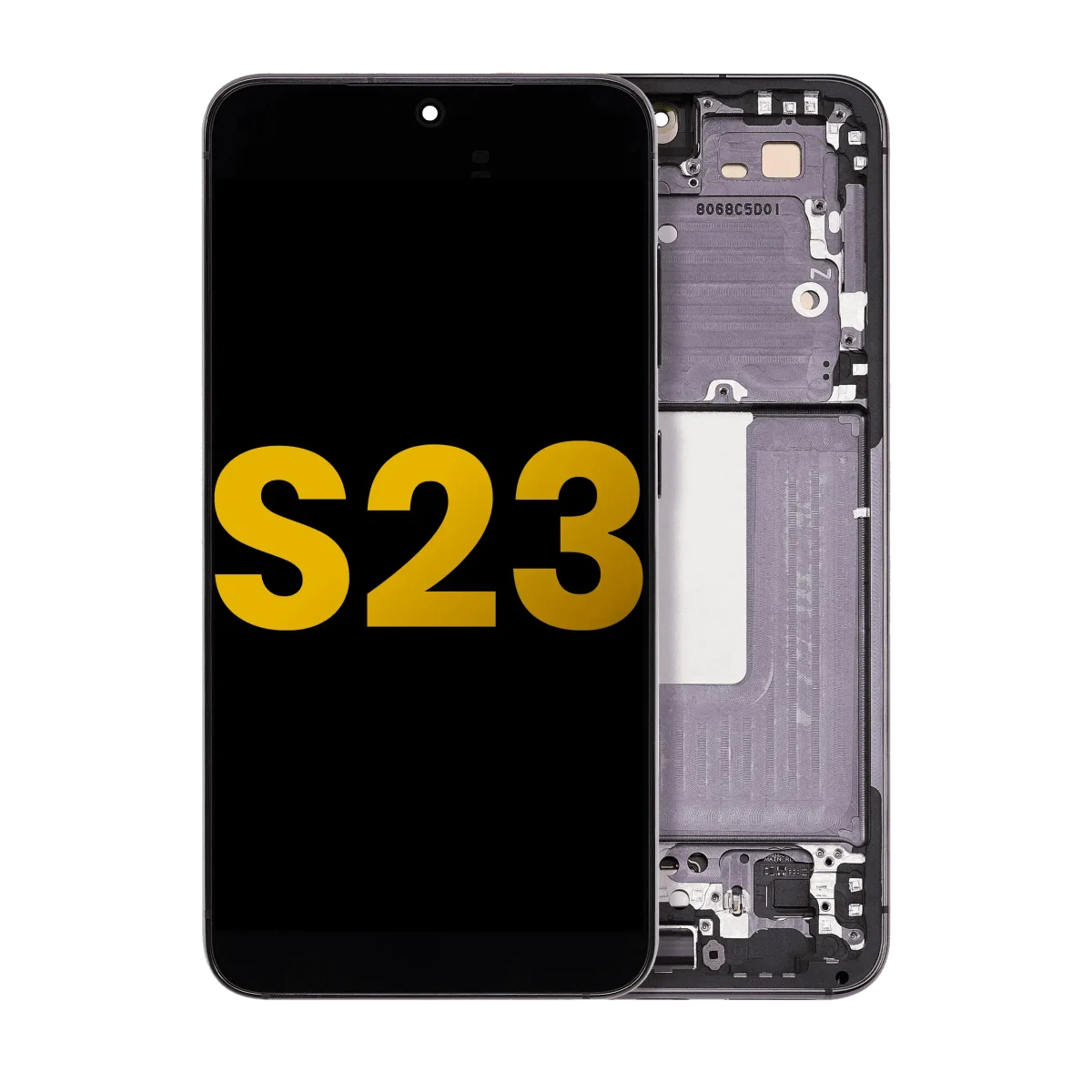 Samsung Galaxy S23 İle Uyumlu Çerçeveli Ekran Dokunmatik Orijinal(Phantom Black)