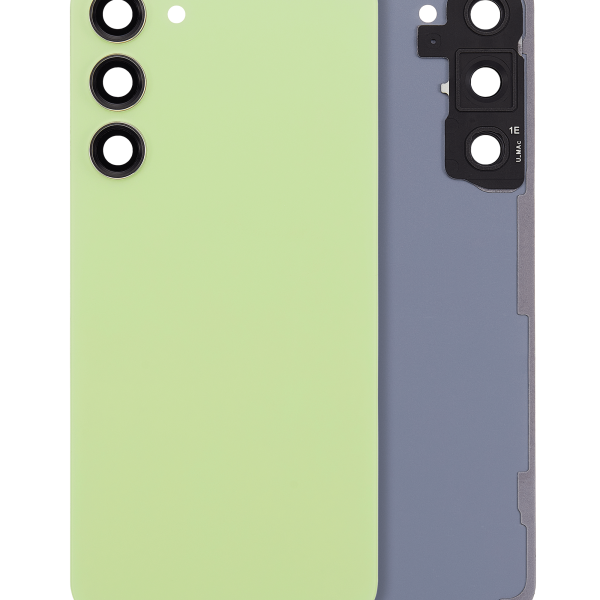 Samsung Galaxy S23 Plus İle Uyumlu 5G Arka Kapak Camı Kamera Lensiyle  (Lime)