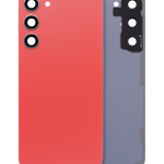 Samsung Galaxy S23 Plus İle Uyumlu 5G Arka Kapak Camı Kamera Lensiyle  (Turuncu)