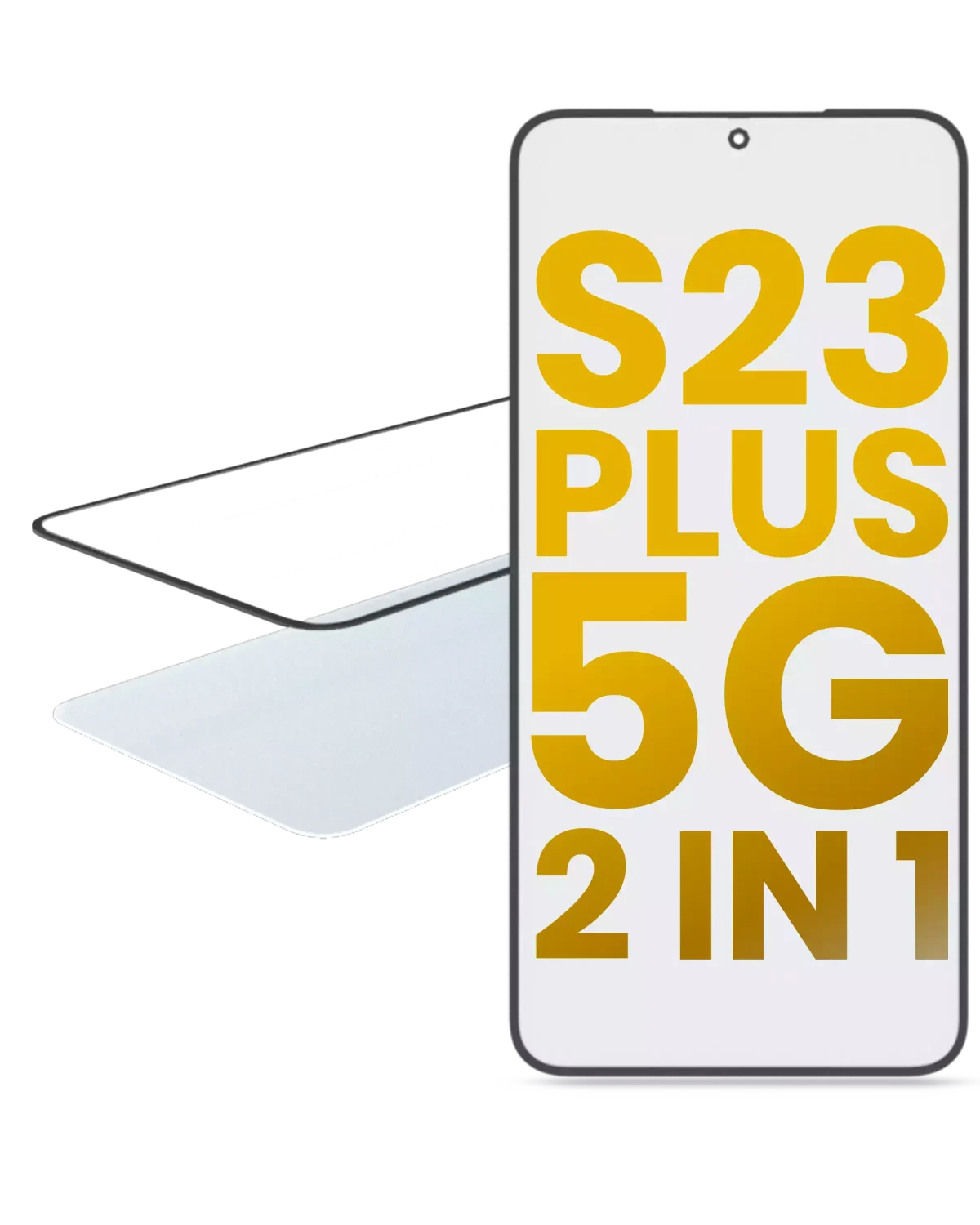 Samsung Galaxy S23 Plus İle Uyumlu 5G OCA Önceden Kurulu 2'si 1 Arada Ön Cam - Görsel 4