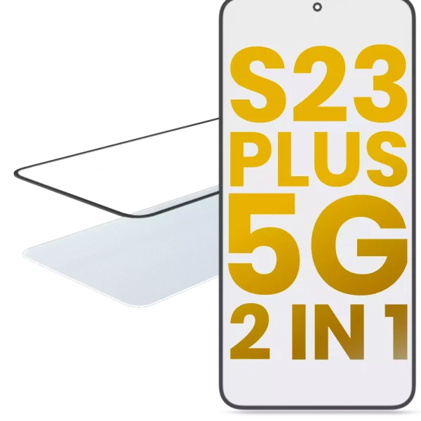 Samsung Galaxy S23 Plus İle Uyumlu 5G OCA Önceden Kurulu 2'si 1 Arada Ön Cam