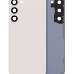 Samsung Galaxy S23 Plus İle Uyumlu Arka Kapak Camı Kamera Lensli (Servis Paketi) (Krem)