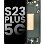 Samsung Galaxy S23 Plus İle Uyumlu Çerçeveli Ekran Dokunmatik Ekran Orijinal Ekranı(Kullanılmış OEM Çekme: Sınıf A)(Yeşil)
