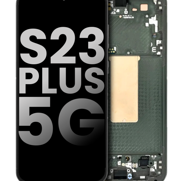Samsung Galaxy S23 Plus İle Uyumlu Çerçeveli Ekran Dokunmatik Ekran Orijinal Ekranı(Kullanılmış OEM Çekme: Sınıf A)(Yeşil)