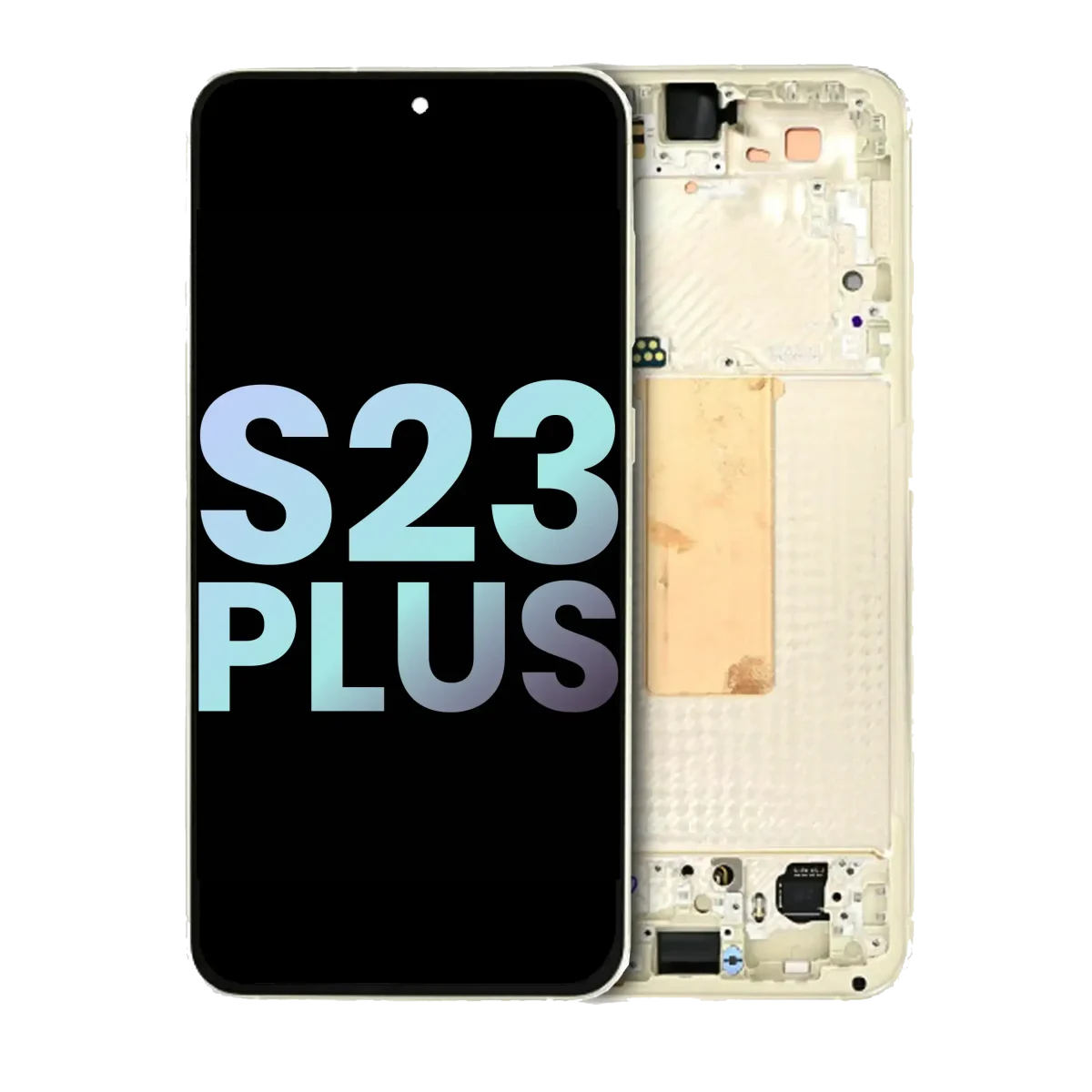 Samsung Galaxy S23 Plus İle Uyumlu Çerçeveli Ekran Dokunmatik Orijinal Ekranı (Servis Paketi)(Krem) - Görsel 3