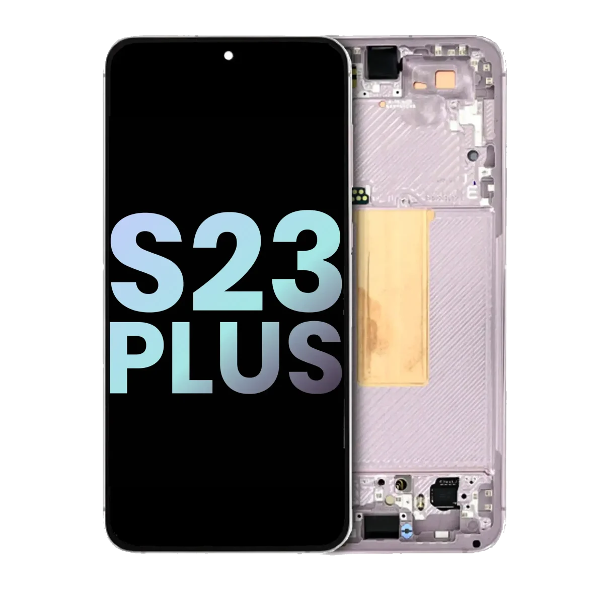 Samsung Galaxy S23 Plus İle Uyumlu Çerçeveli Ekran Dokunmatik Orijinal Ekranı (Servis Paketi)(Lavanta) - Görsel 3