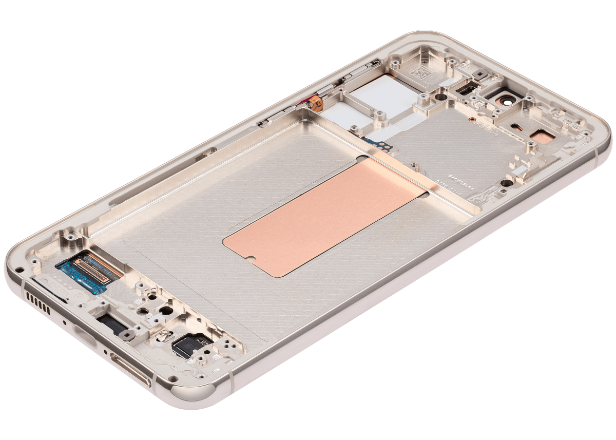 Samsung Galaxy S23 Plus İle Uyumlu Çerçeveli Ekran Dokunmatik Orijinal(Krem) - Görsel 6