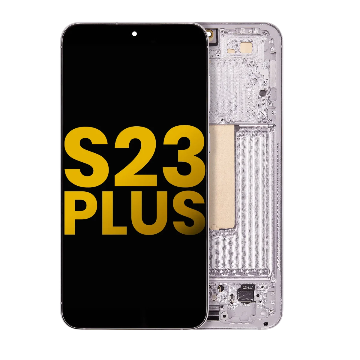 Samsung Galaxy S23 Plus İle Uyumlu Çerçeveli Ekran Dokunmatik Orijinal(Lavanta)