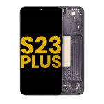 Samsung Galaxy S23 Plus İle Uyumlu Çerçeveli Ekran Dokunmatik Orijinal(Phantom Black)