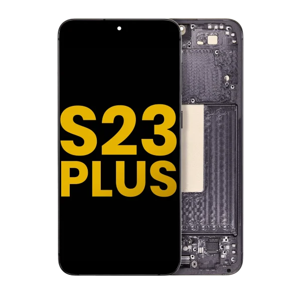 Samsung Galaxy S23 Plus İle Uyumlu Çerçeveli Ekran Dokunmatik Orijinal(Phantom Black)