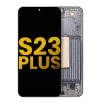 Samsung Galaxy S23 Plus İle Uyumlu Çerçeveli Ekran Dokunmatik Orijinal(Yeşil)
