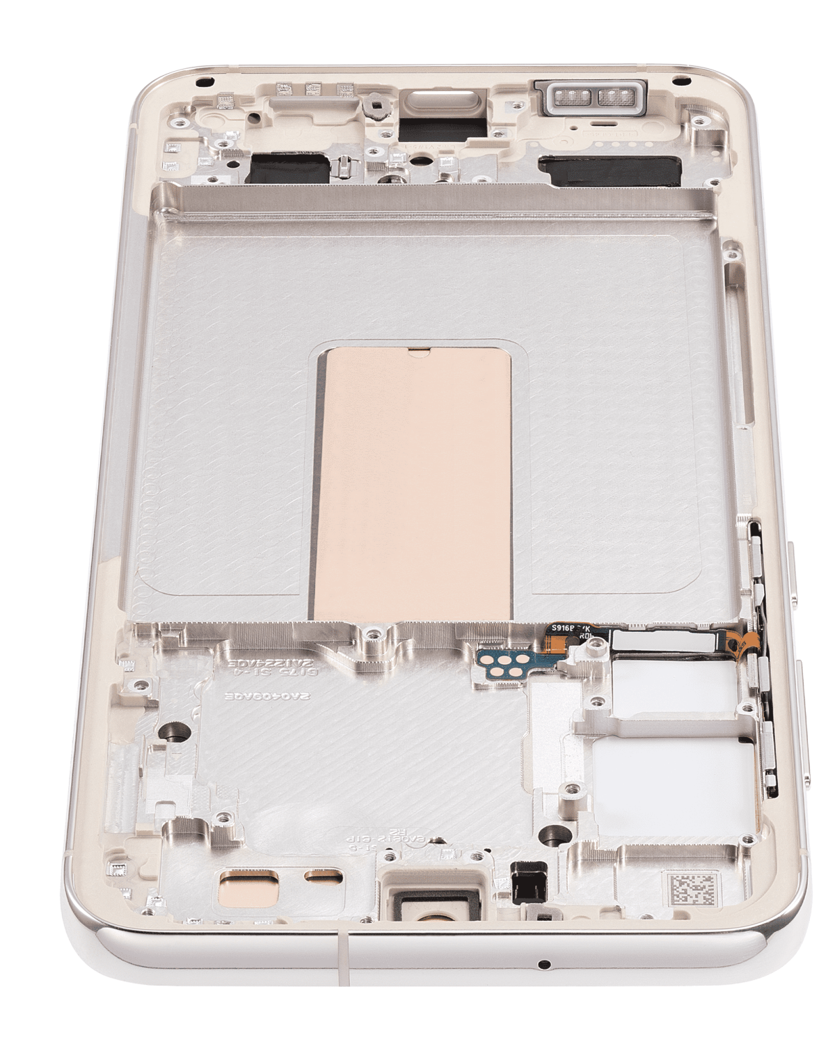 Samsung Galaxy S23 Plus İle Uyumlu Çerçeveli Ekran Dokunmatik(Krem) - Görsel 7
