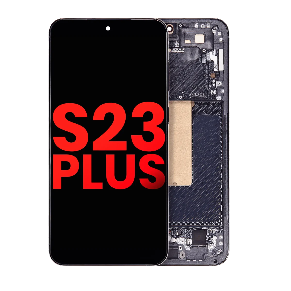 Samsung Galaxy S23 Plus İle Uyumlu Çerçeveli Ekran Dokunmatik(Phantom Black)