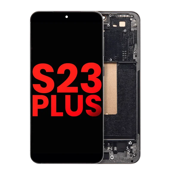 Samsung Galaxy S23 Plus İle Uyumlu Çerçeveli Ekran Dokunmatik(Yeşil)