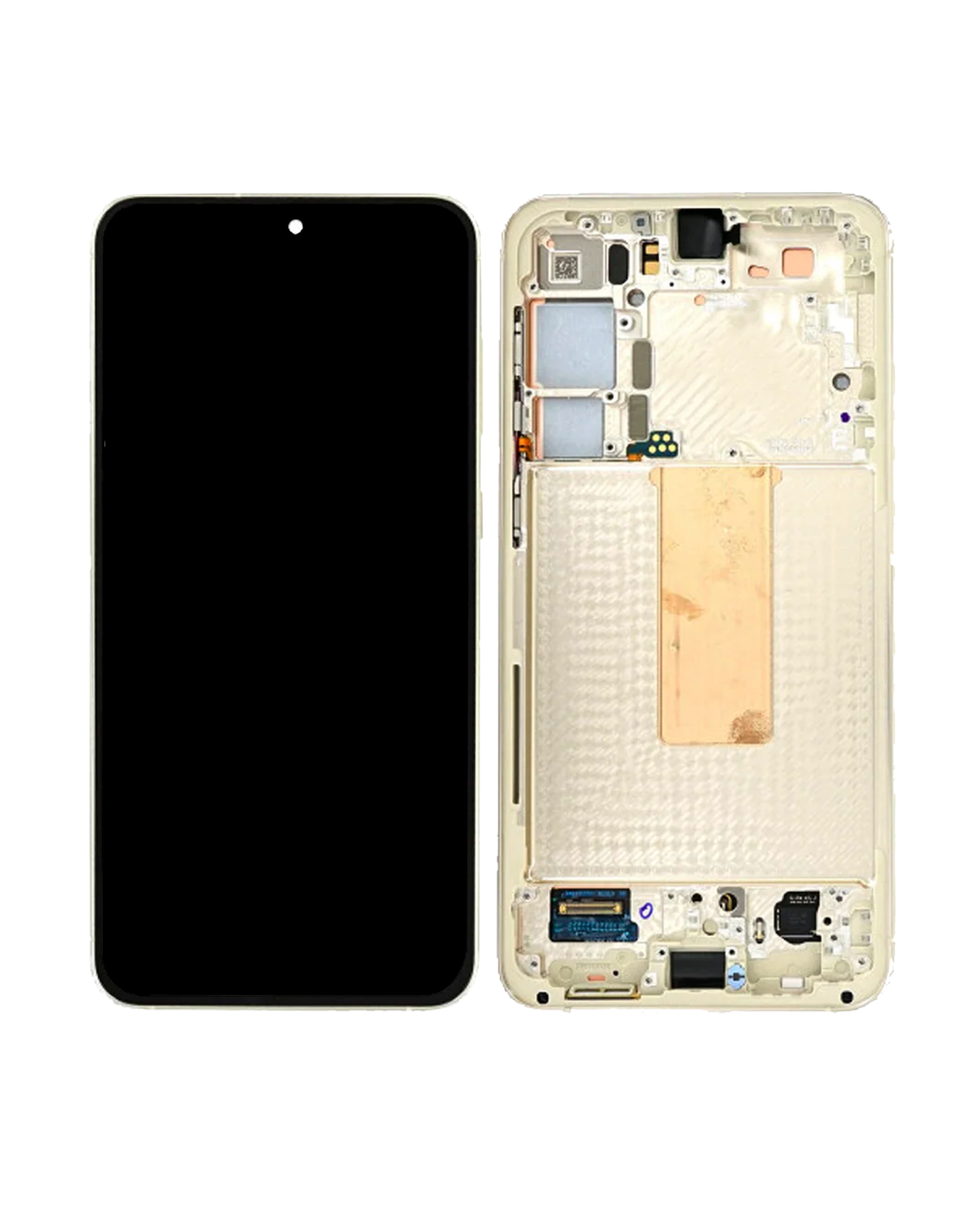 Samsung Galaxy S23 Plus İle Uyumlu Çerçeveli ekran Orijinal Ekranı(Kullanılmış OEM Çekme: Sınıf A)(Krem) - Görsel 3
