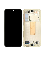 Samsung Galaxy S23 Plus İle Uyumlu Çerçeveli ekran Orijinal Ekranı(Kullanılmış OEM Çekme: Sınıf A)(Krem) - Görsel 3