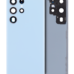 Samsung Galaxy S23 Ultra İle Uyumlu 5G Arka Kapak Camı Kamera Lensiyle  (Gök Mavisi)