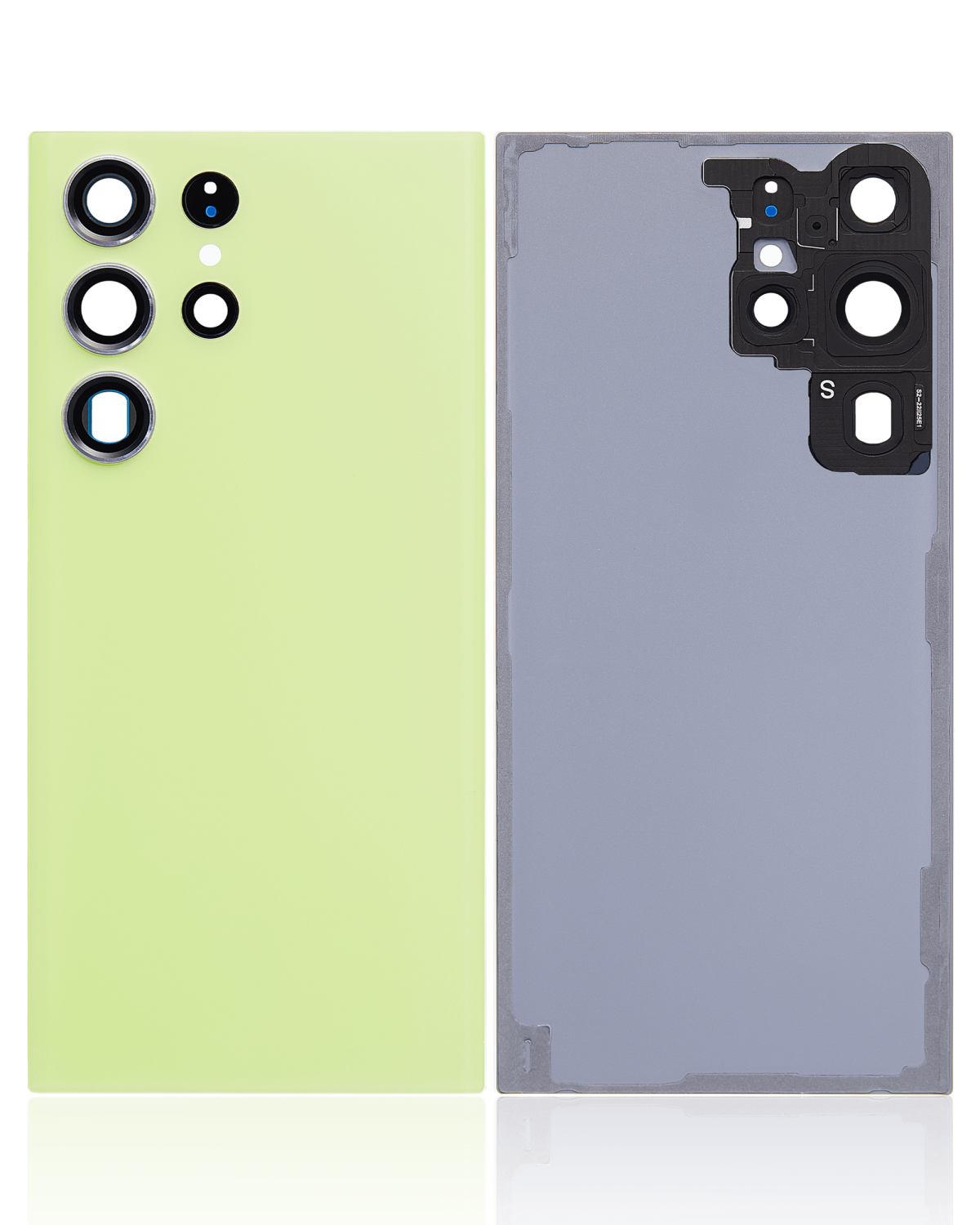 Samsung Galaxy S23 Ultra İle Uyumlu 5G Arka Kapak Camı Kamera Lensiyle  (Lime) - Görsel 2