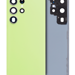 Samsung Galaxy S23 Ultra İle Uyumlu 5G Arka Kapak Camı Kamera Lensiyle  (Lime)