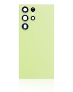 Samsung Galaxy S23 Ultra İle Uyumlu 5G Arka Kapak Camı Kamera Lensiyle  (Lime) - Görsel 3