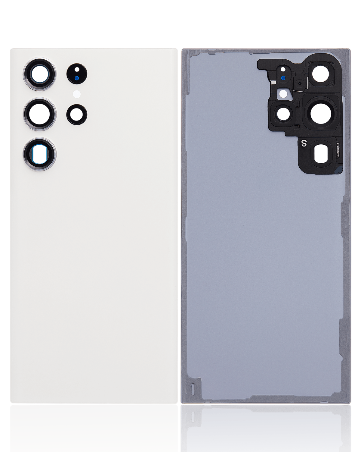 Samsung Galaxy S23 Ultra İle Uyumlu 5G Arka Kapak Camı Kamera Lensli  (Krem) - Görsel 2