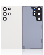Samsung Galaxy S23 Ultra İle Uyumlu 5G Arka Kapak Camı Kamera Lensli  (Krem) - Görsel 2
