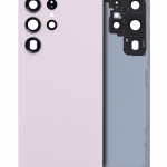 Samsung Galaxy S23 Ultra İle Uyumlu 5G Arka Kapak Camı Kamera Lensli  (Lavanta)