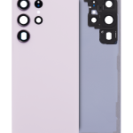 Samsung Galaxy S23 Ultra İle Uyumlu Arka Kapak Camı Kamera Lensiyle (Servis Paketi) (Lavanta)