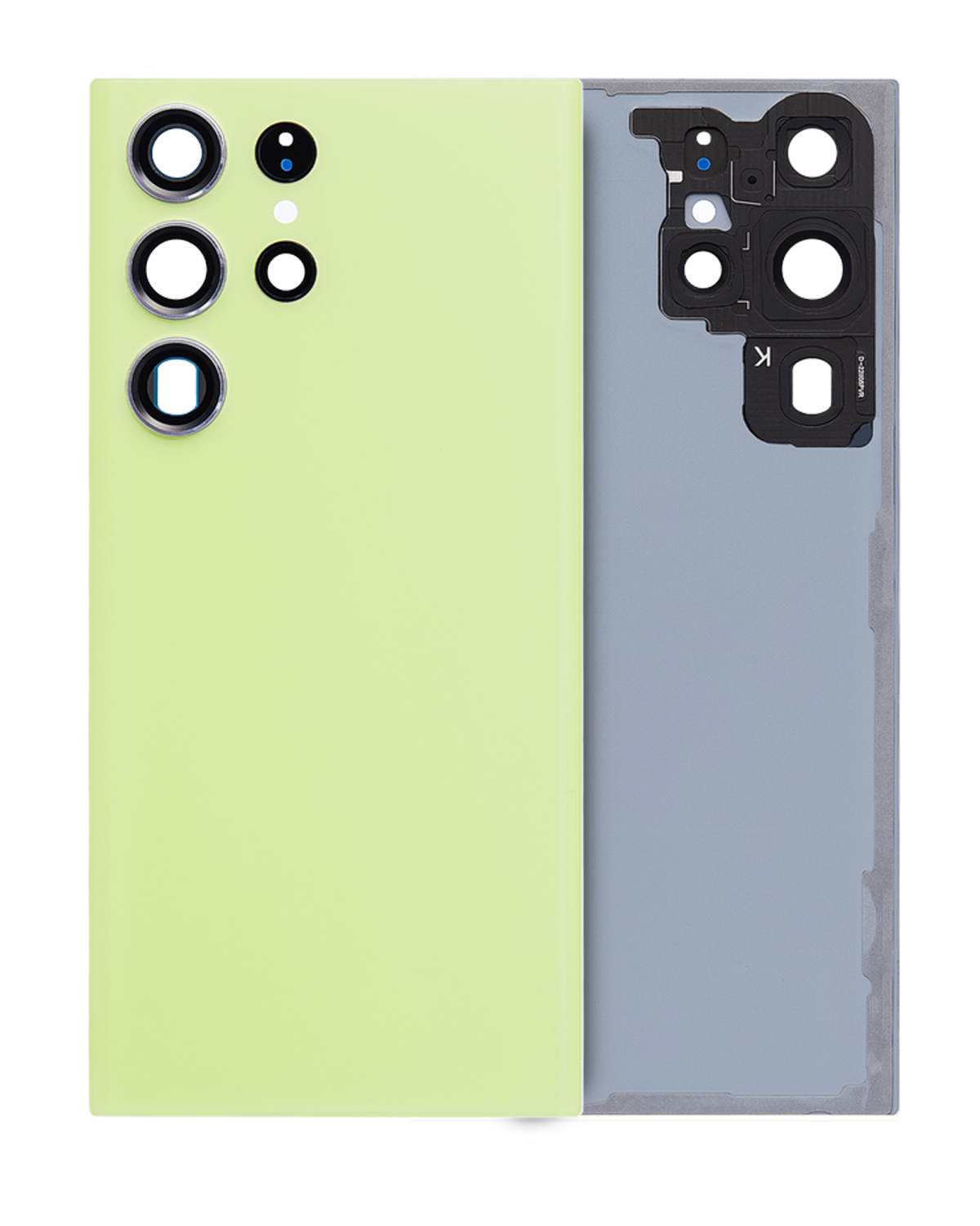Samsung Galaxy S23 Ultra İle Uyumlu Arka Kapak Camı Kamera Lensiyle (Servis Paketi) (Lime)