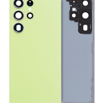 Samsung Galaxy S23 Ultra İle Uyumlu Arka Kapak Camı Kamera Lensiyle (Servis Paketi) (Lime)