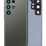 Samsung Galaxy S23 Ultra İle Uyumlu Arka Kapak Camı Kamera Lensiyle (Servis Paketi) (Yeşil)