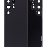 Samsung Galaxy S23 Ultra İle Uyumlu Arka Kapak Camı Kamera Lensiyle Uyumlu (Servis Paketi) (Phantom Siyah)