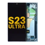 Samsung Galaxy S23 Ultra İle Uyumlu Çerçeveli Ekran Dokunmatik Ekran Orijinal(Gök Mavisi) - Görsel 4