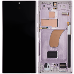 Samsung Galaxy S23 Ultra İle Uyumlu Çerçeveli Ekran Dokunmatik Ekran Orijinal(Lavanta) - Görsel 2