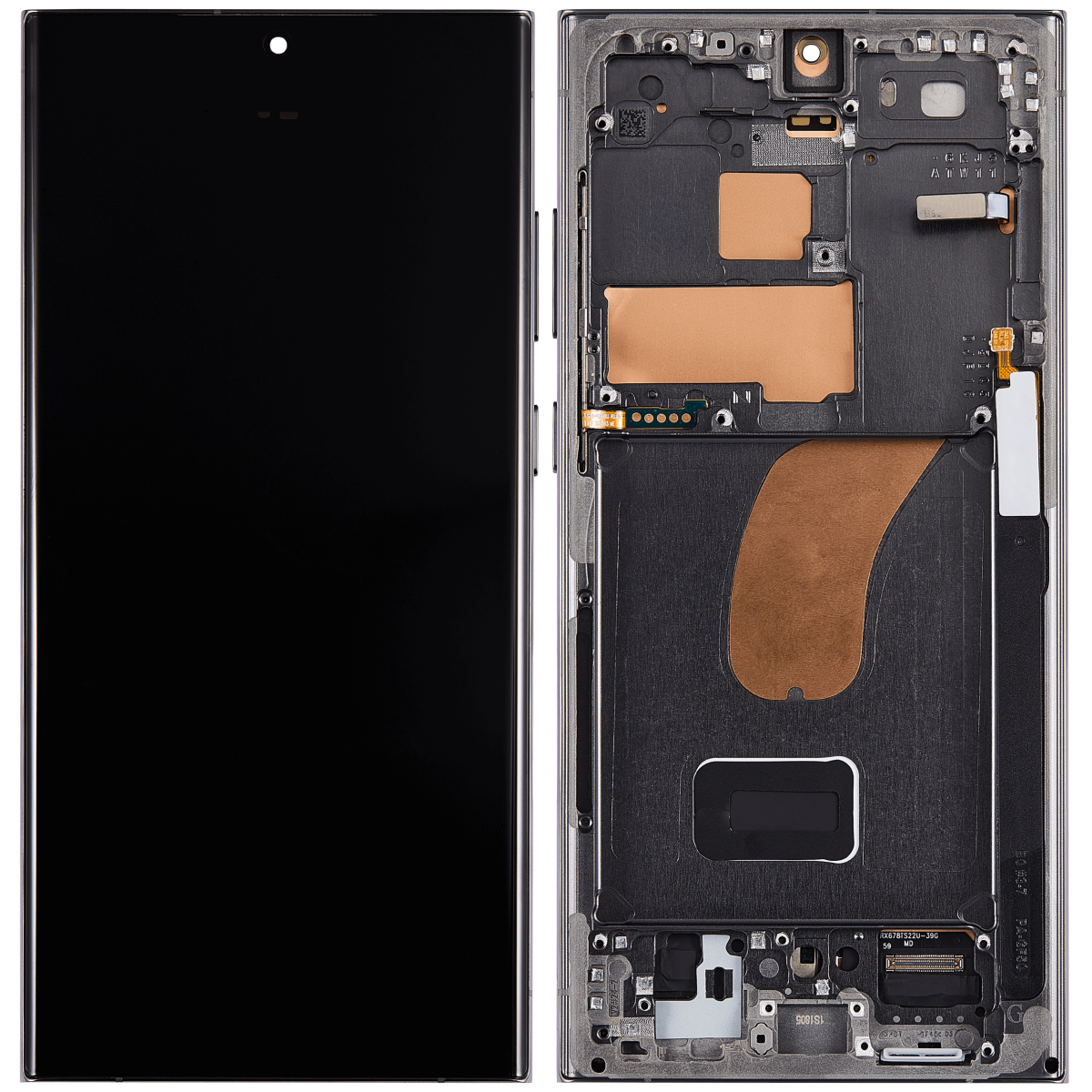 Samsung Galaxy S23 Ultra İle Uyumlu Çerçeveli Ekran Dokunmatik Ekran Orijinal(Yeşil) - Görsel 2