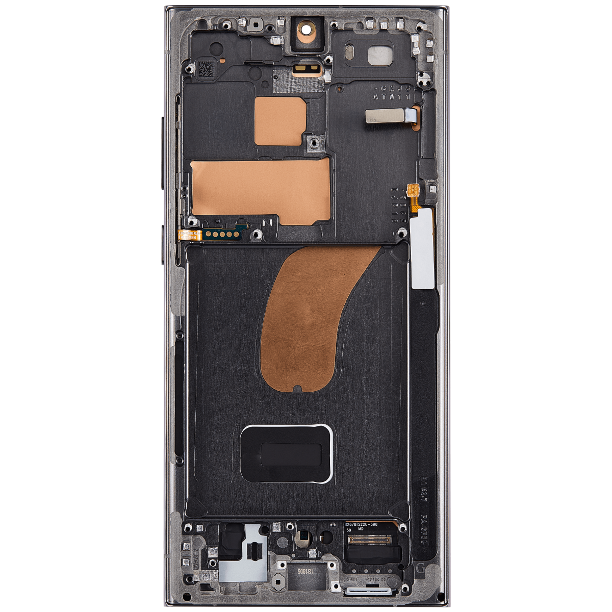 Samsung Galaxy S23 Ultra İle Uyumlu Çerçeveli Ekran Dokunmatik Ekran Orijinal(Yeşil) - Görsel 5