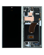 Samsung Galaxy S23 Ultra İle Uyumlu Çerçeveli Ekran Dokunmatik Orijinal Ekranı (Servis Paketi)(Gök Mavisi ve Limon) - Görsel 4
