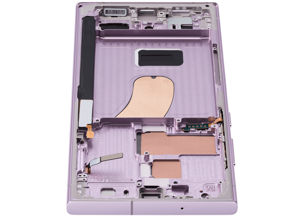 Samsung Galaxy S23 Ultra İle Uyumlu Çerçeveli Ekran Dokunmatik Orijinal Ekranı (Servis Paketi)(Lavanta) - Görsel 8