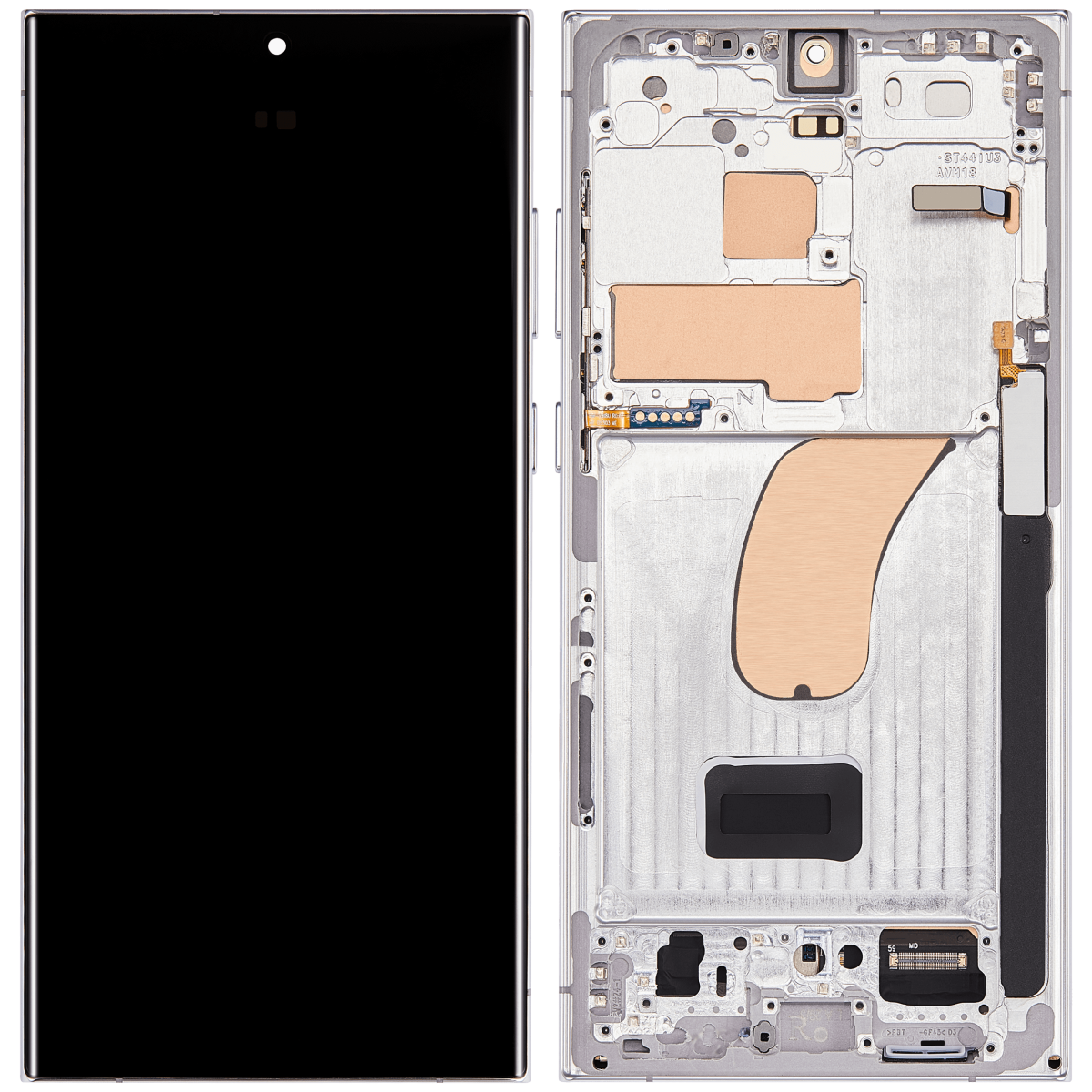 Samsung Galaxy S23 Ultra İle Uyumlu Çerçeveli Ekran Dokunmatik(Gök Mavisi) - Görsel 2
