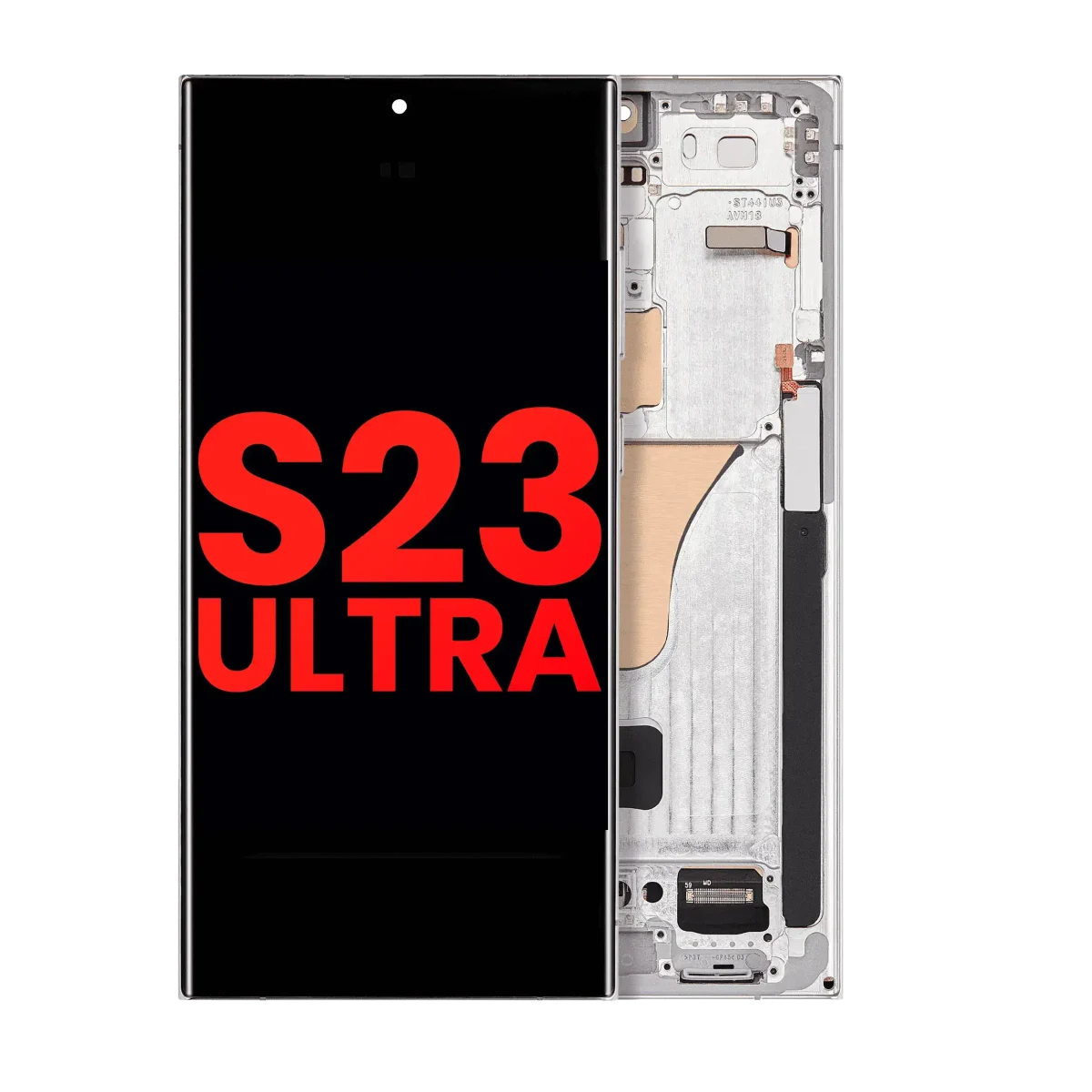 Samsung Galaxy S23 Ultra İle Uyumlu Çerçeveli Ekran Dokunmatik(Gök Mavisi) - Görsel 3