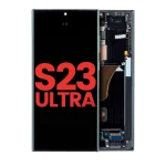 Samsung Galaxy S23 Ultra İle Uyumlu Çerçeveli Ekran Dokunmatik(Grafit)