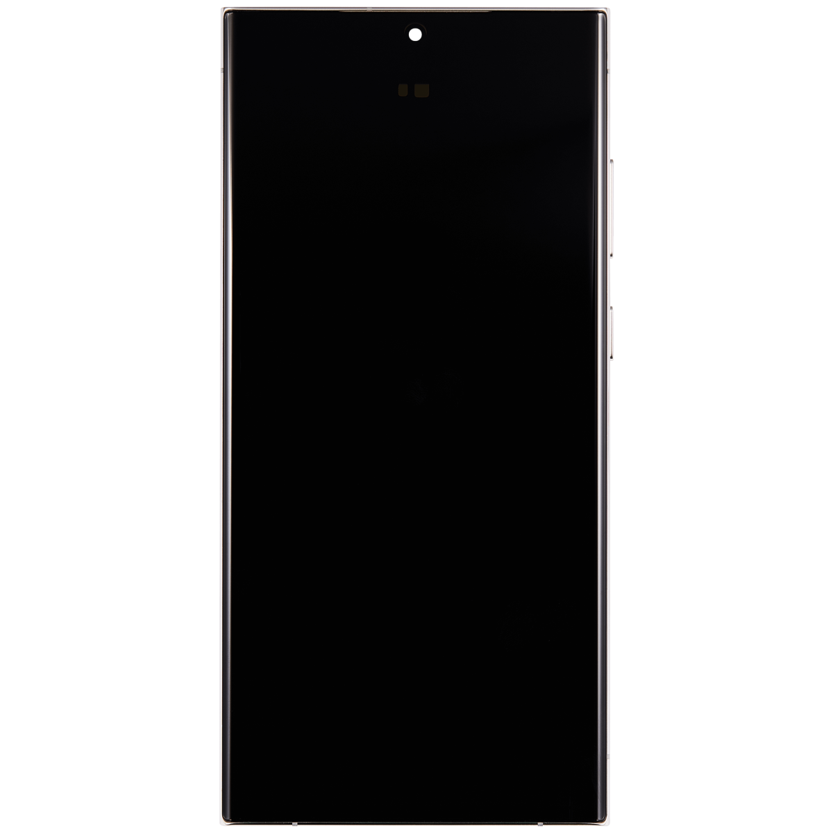 Samsung Galaxy S23 Ultra İle Uyumlu Çerçeveli Ekran Dokunmatik(Krem) - Görsel 4