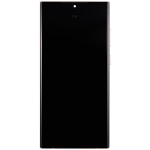 Samsung Galaxy S23 Ultra İle Uyumlu Çerçeveli Ekran Dokunmatik(Krem) - Görsel 4