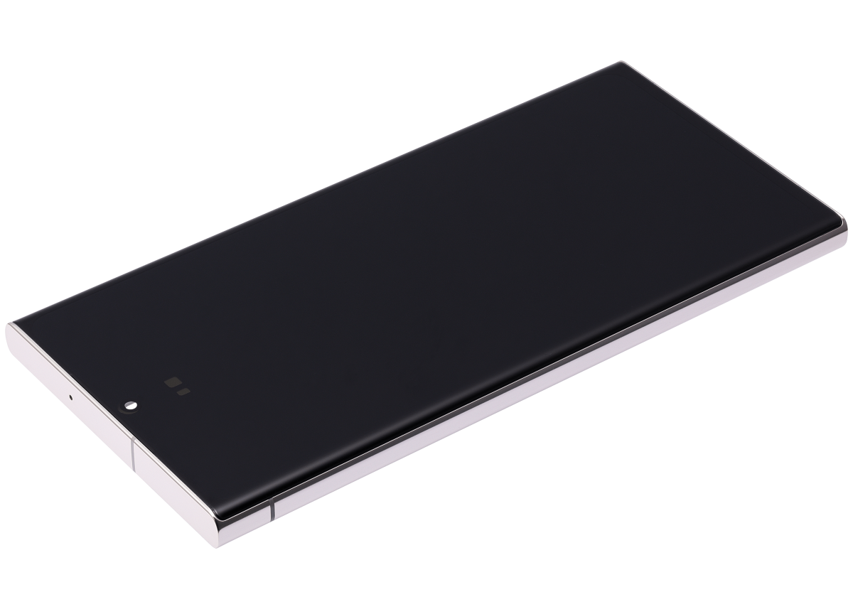 Samsung Galaxy S23 Ultra İle Uyumlu Çerçeveli Ekran Dokunmatik(Krem) - Görsel 6