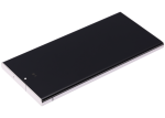 Samsung Galaxy S23 Ultra İle Uyumlu Çerçeveli Ekran Dokunmatik(Krem) - Görsel 6