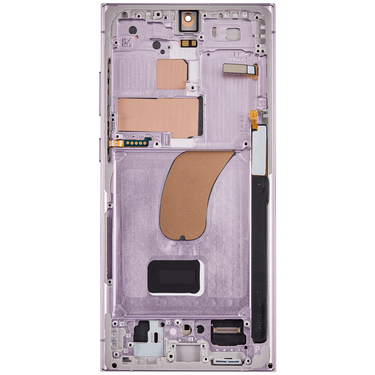 Samsung Galaxy S23 Ultra İle Uyumlu Çerçeveli Ekran Dokunmatik(Lavanta) - Görsel 5